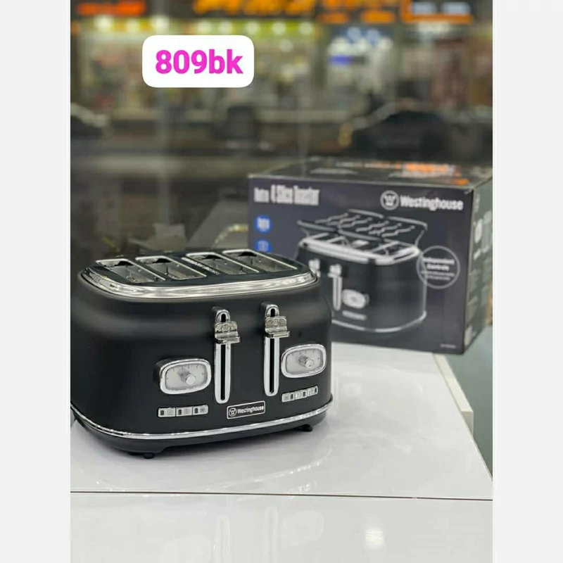 توستر وستینگهاوس 4 تایی مشکی مدل WKTTB809 {اصلی}